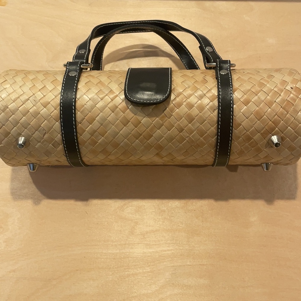 NEW Preston & York Vintage Straw Tootsie Bag - Picture 2 of 5
